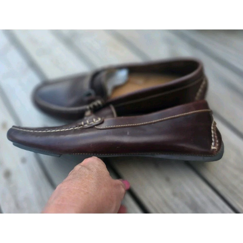 Men's Johnston & Murphy Brown Driving Shoes/Loafers Size 10M - Picture 5 of 7